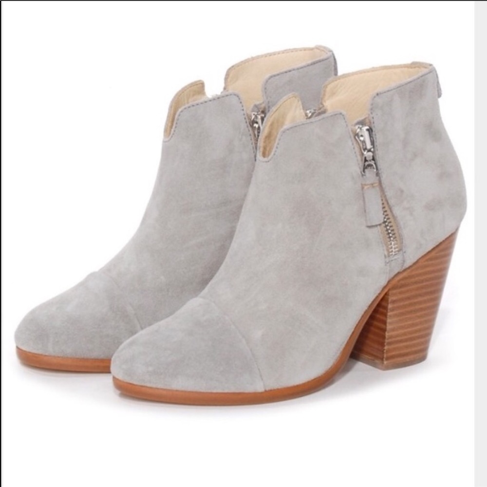 Rag and Bone Margot light grey booties